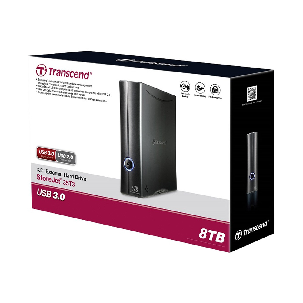 Ổ cứng di động 4TB 3.5 inch Transcend StoreJet T3- Hàng Chính Hãng