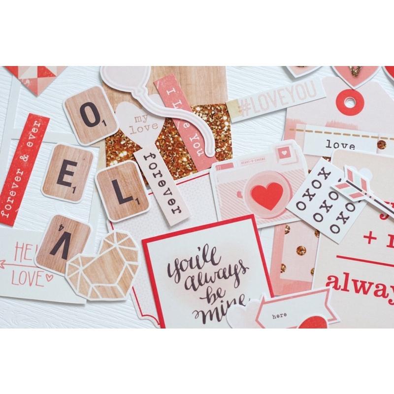 Sticker scrapbook chủ đề love