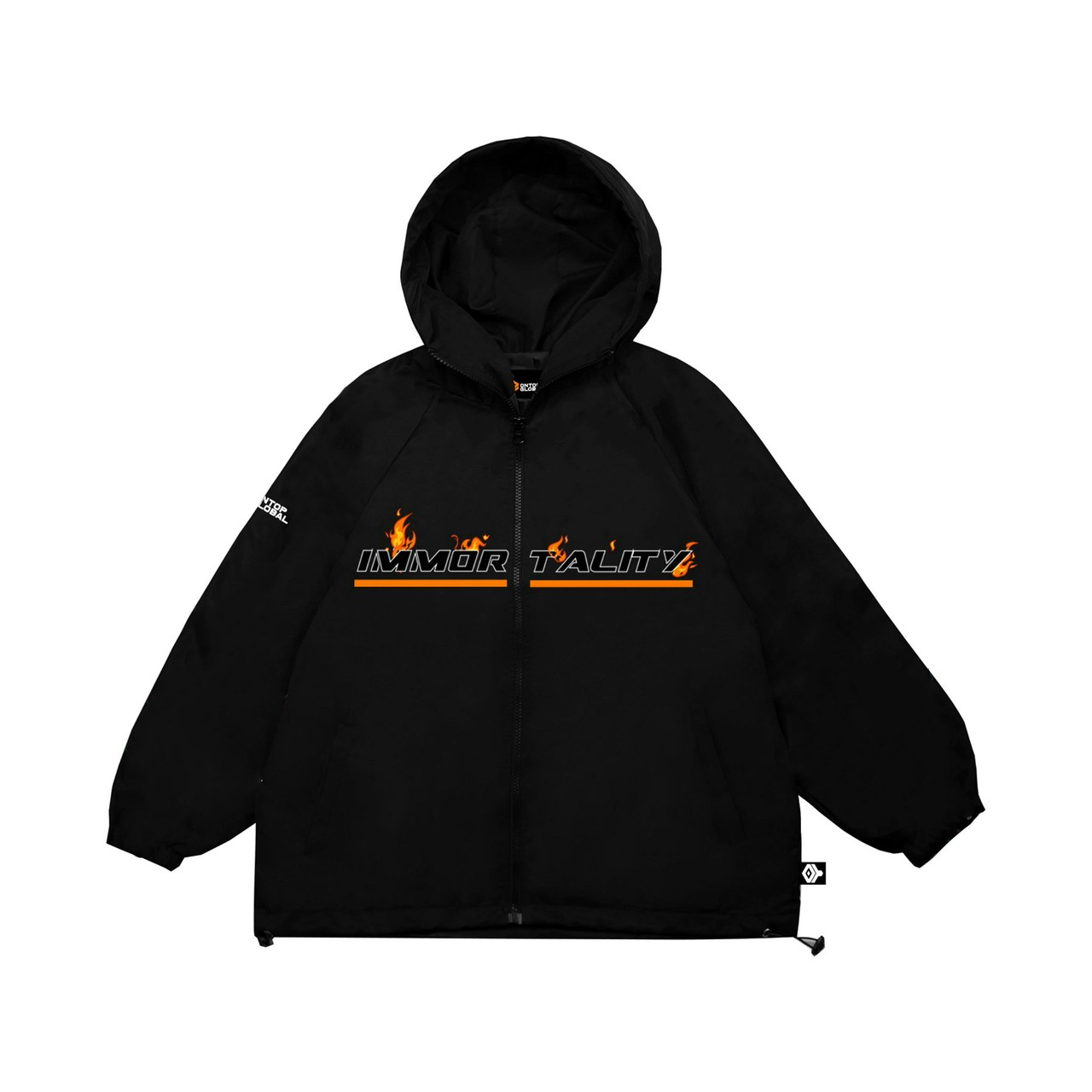 Áo khoác dù unisex Glean Mark 2 local brand ONTOP, áo khoác ONTOP Jacket Logo Fire - Áo khoác Logo Fire .Hàng quảng châu, Áo khoác dù unisex Logo Fire local brand ONTOP, áo khoác streetwear ulzzang hàn quốc có nón cá tính