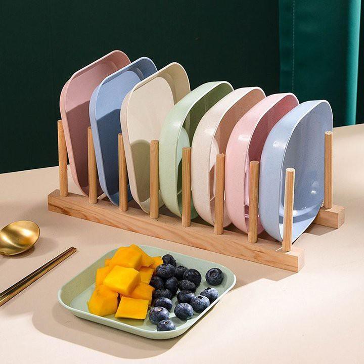Set 8 Đĩa Nhựa Lúa Mạch - Hàng Loại 1