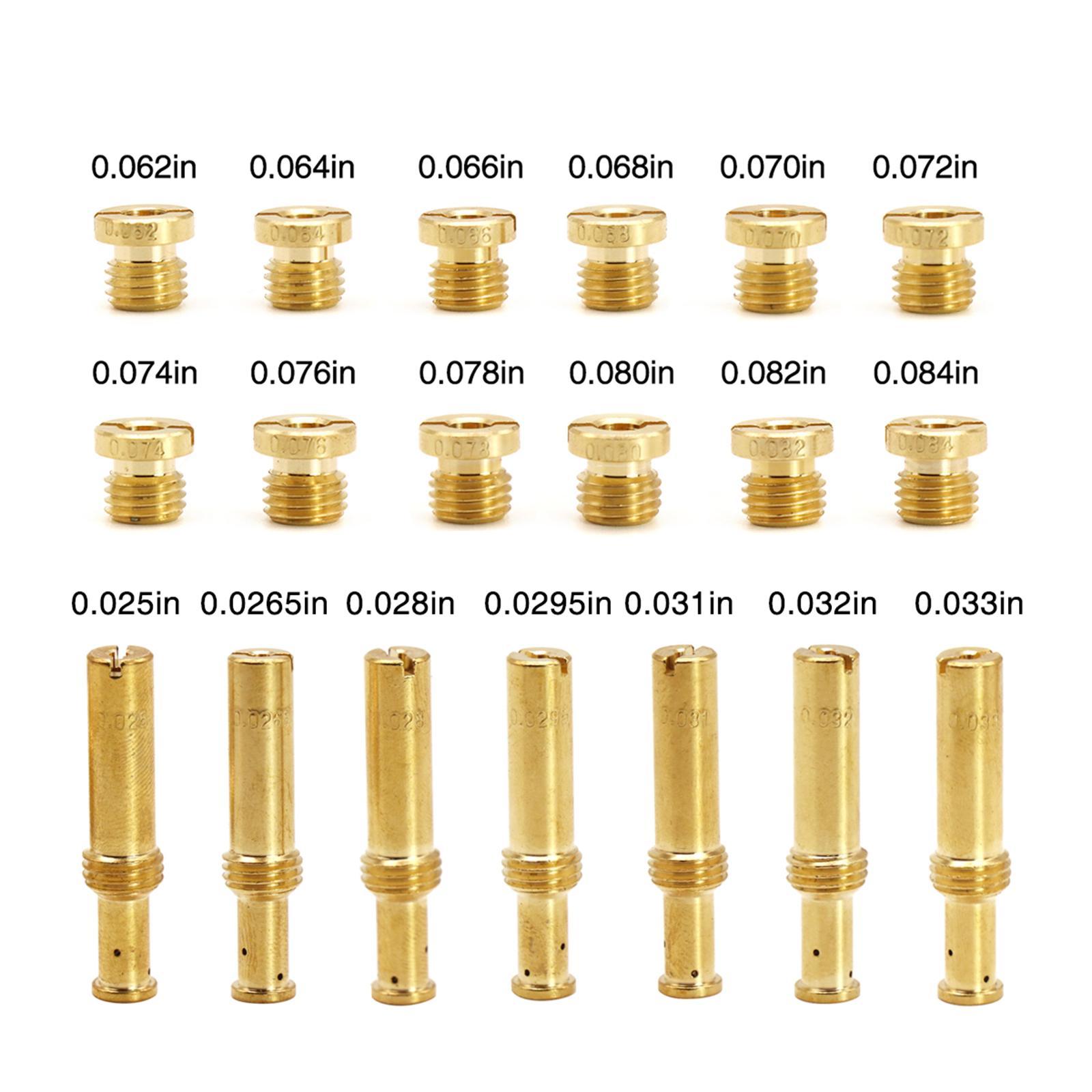 19 Pieces Jet Assortment  for  Cycle    Carburetors Replacement Parts