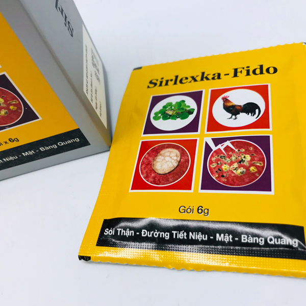 Thực phẩm chức năng hỗ trợ cho bệnh Sỏi Thận - Đường Tiết Niệu, Mật, Bàng Quang SIRLEXKA - FIDO