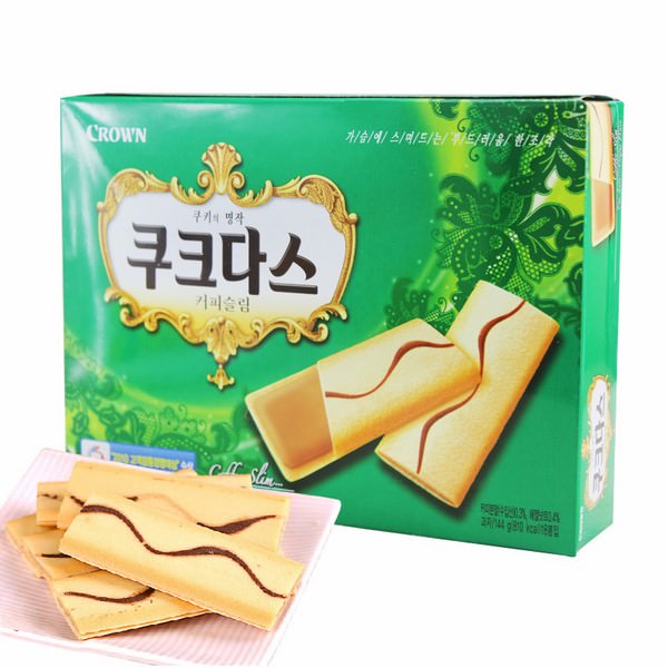 Bánh Quy Kem Vị Cà Phê Crown (144g)