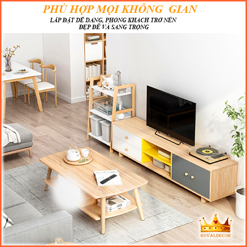 Bàn Trà Sofa Gỗ Cao Cấp Kiểu Nhật Phong Cách Bắc Âu 2 Tầng Gỗ Tự Nhiên Chắc Chắn Kết Hợp Với Ghế Sofa Cực Đẹp