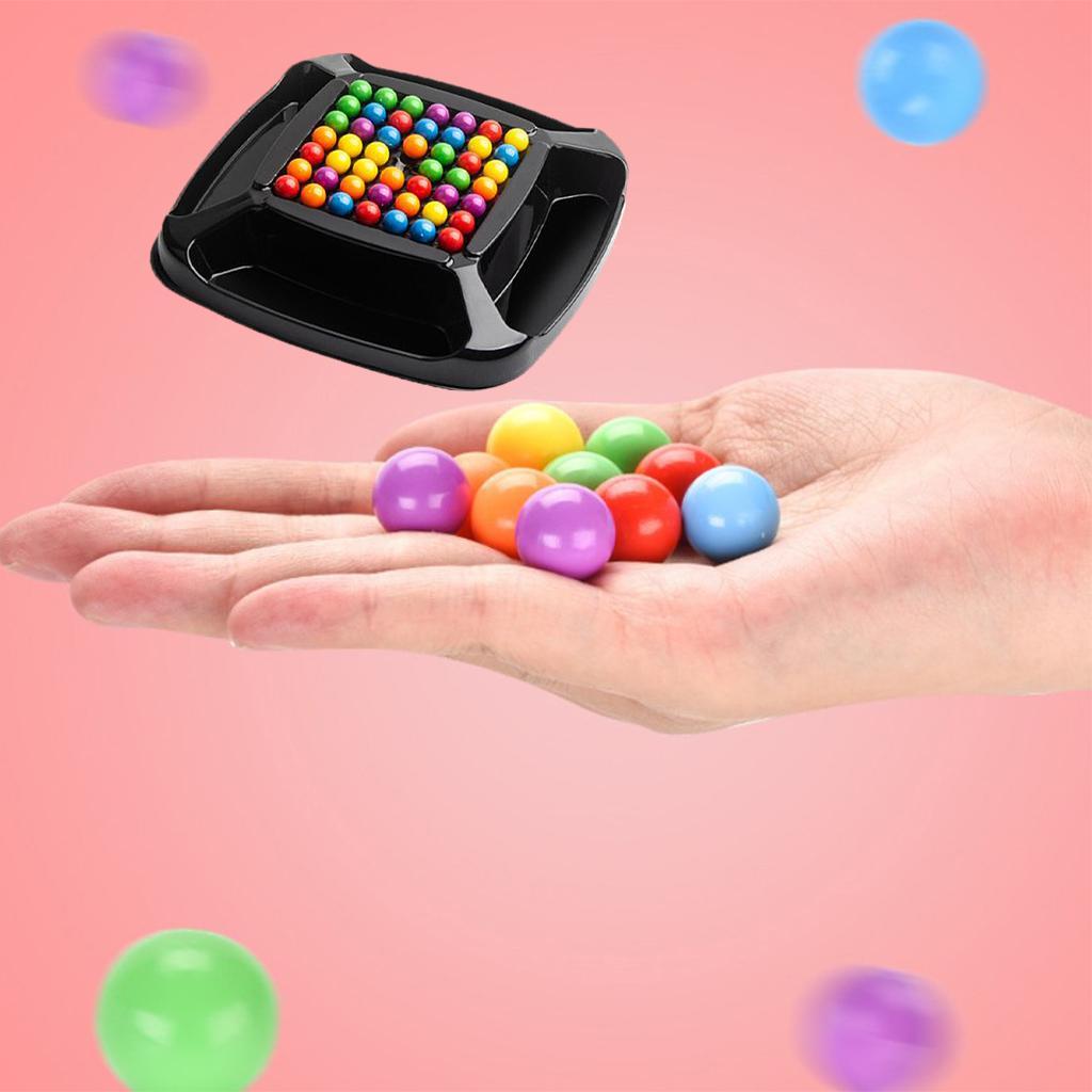 Colorful Rainbow Beads Toys Color Matching Puzzle Chess Game
