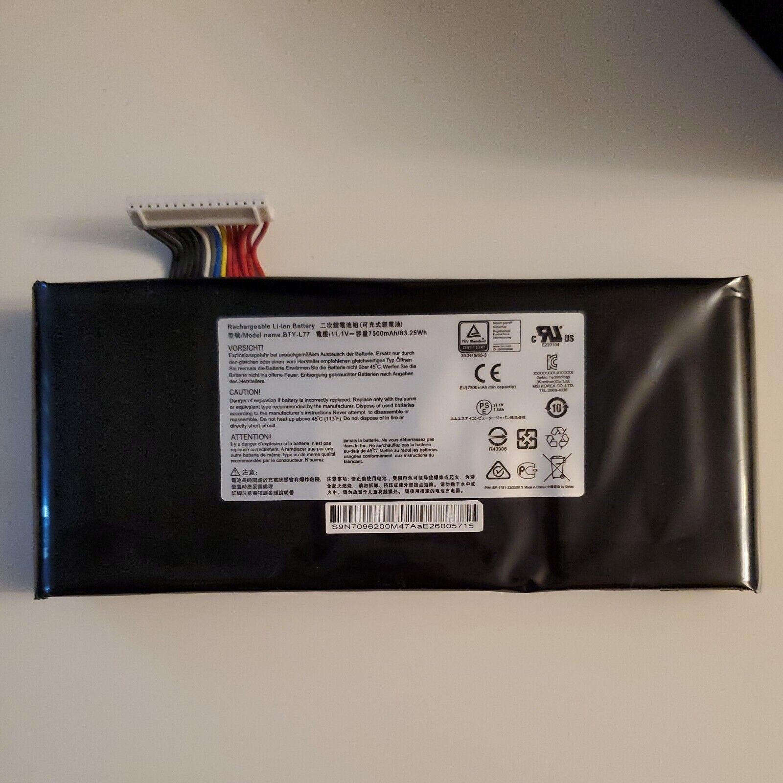 Pin dành cho MSI GT72 11.1V BTY-L77