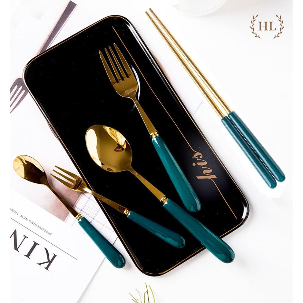 THÌA SÚP - NĨA CÁN SỨ PHONG CÁCH TÂN CỔ ĐIỂN HOME xanh cổ vịt