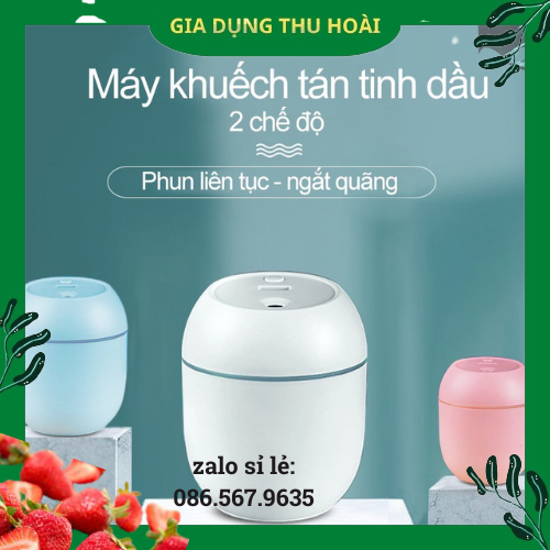 Máy Xông Tinh Dầu Mini Phun Sương Khuếch Tán Tinh Dầu Tỏa Hương Thơm Dùng Cho Phòng Ngủ Và Trong Xe Hơi Khử Khuẩn Đuổi Muỗi