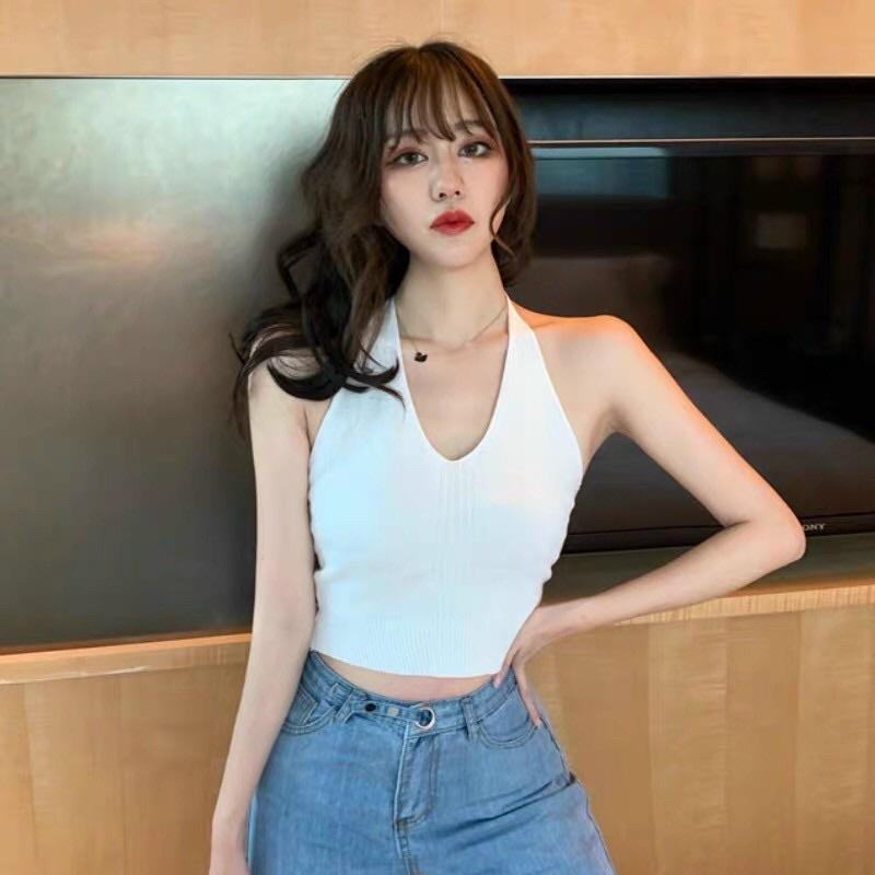 Áo dây nữ kiểu yếm buộc dây hở lưng sexy hottrend hàng QC