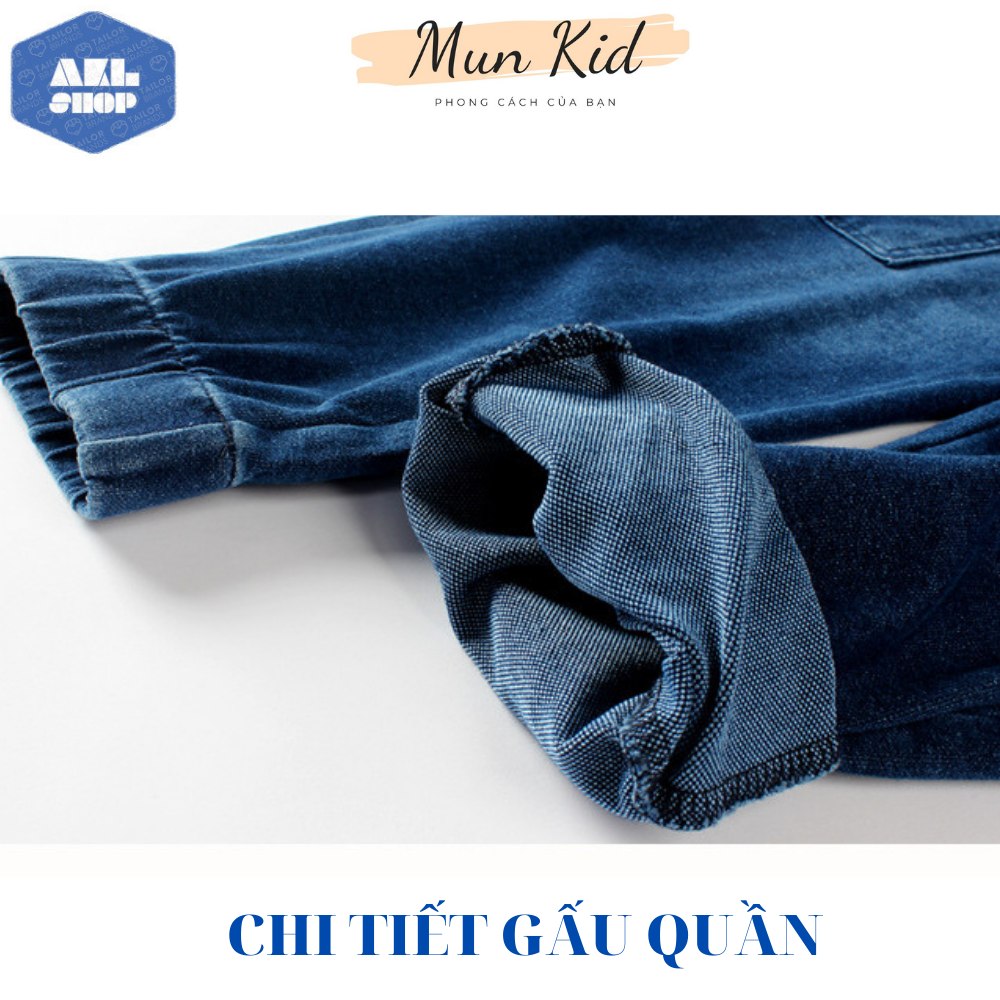 Quần jean bé trai size đại 25-45kg, quần bò cao cấp cho bé 5 đến 14 tuổi phong cách Hàn Quốc hàng Quảng Châu