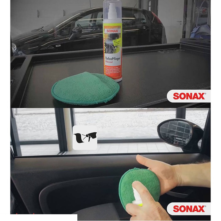 Chai xịt làm sạch và bảo dưỡng nhựa trong và ngoài xe Sonax 380041 dung tích 300ml