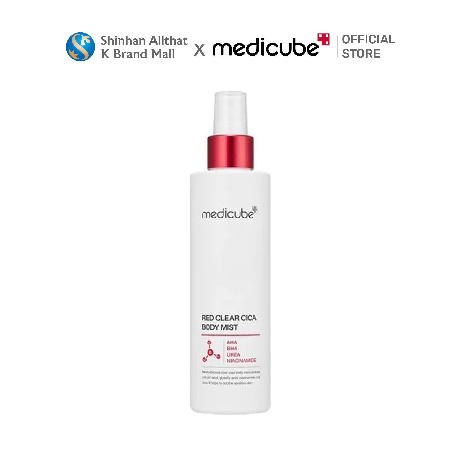 Xịt dưỡng thể giảm mụn medicube Red Clear Cica Body Mist 200ml