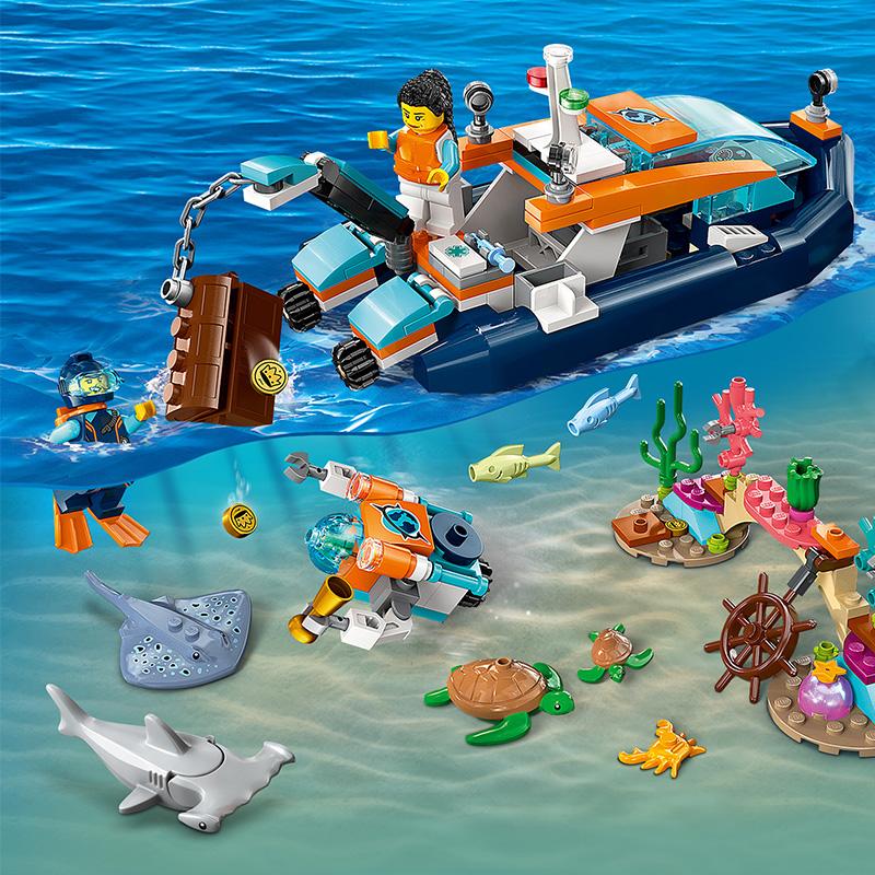 Đồ Chơi Lắp Ráp Tàu Lặn Thám Hiểm Lego City 60377 (182 chi tiết)