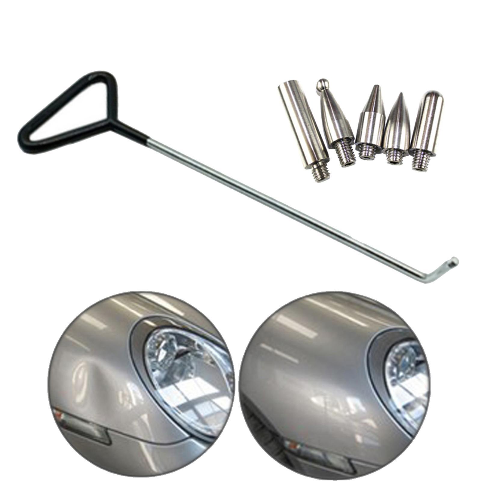 6 Pieces  Repair Rod Kit Paintless Puller for Auto Body Door Dings