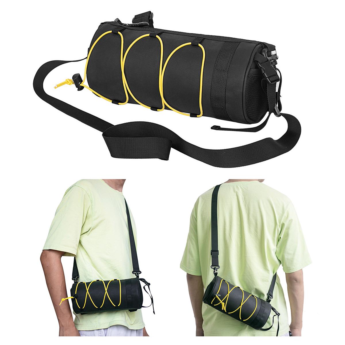 Bike Handlebar Bag Multifunctional Mountain Bike Front Bag Bicycle Frame Bag Shoulder Bag Cycling Storage Pouch Pannier