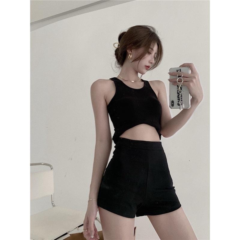 Quần Black Funoff Short - Quần Biker Short Dáng ngắn tôn dáng, mùa hè năng động Kanimi