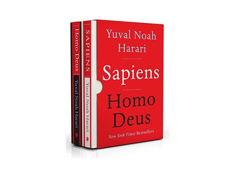 Sách - Sapiens/Homo Deus Box Set W/Bonus Material by Yuval Noah Harari - (US Edition, paperback)