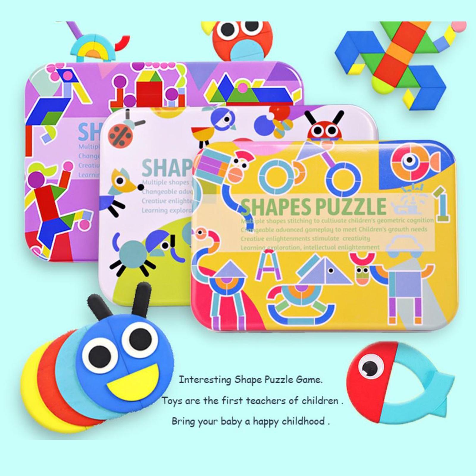Tangram Pattern Blocks Puzzle Educational Jigsaw Toy