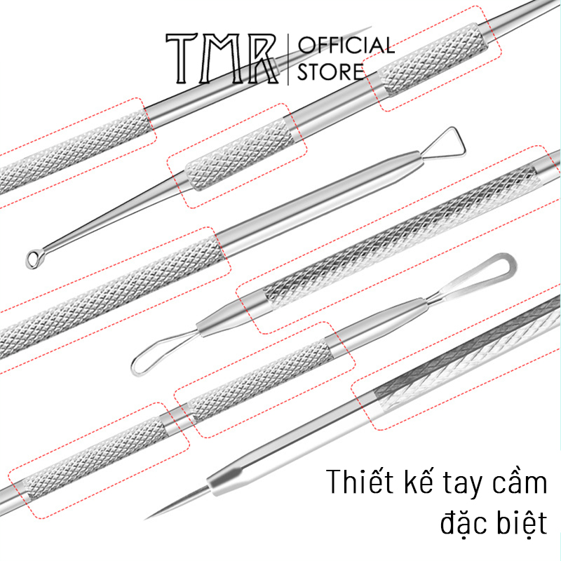 Cây nặn mụn TMR 2 đầu chính xác dễ dùng - Nhíp Gắp Mụn