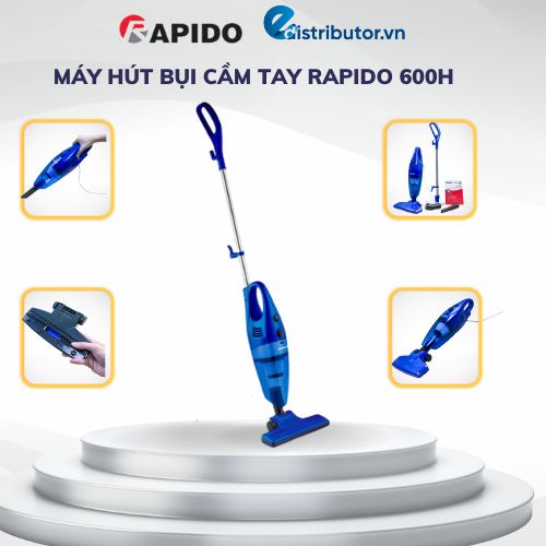 Máy hút bụi cầm tay Rapido 600H - Hàng chính hãng