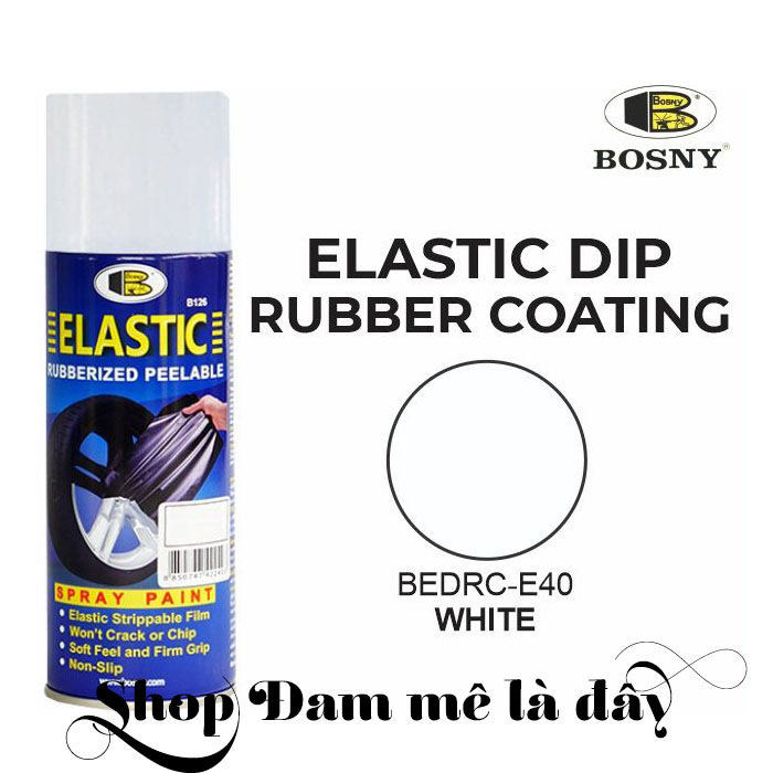 Sơn lột loại tốt, bảo vệ lớp sơn zin - sơn cao su non ELASTIC DIP Bosny dung tích 400ml - Thái Lan