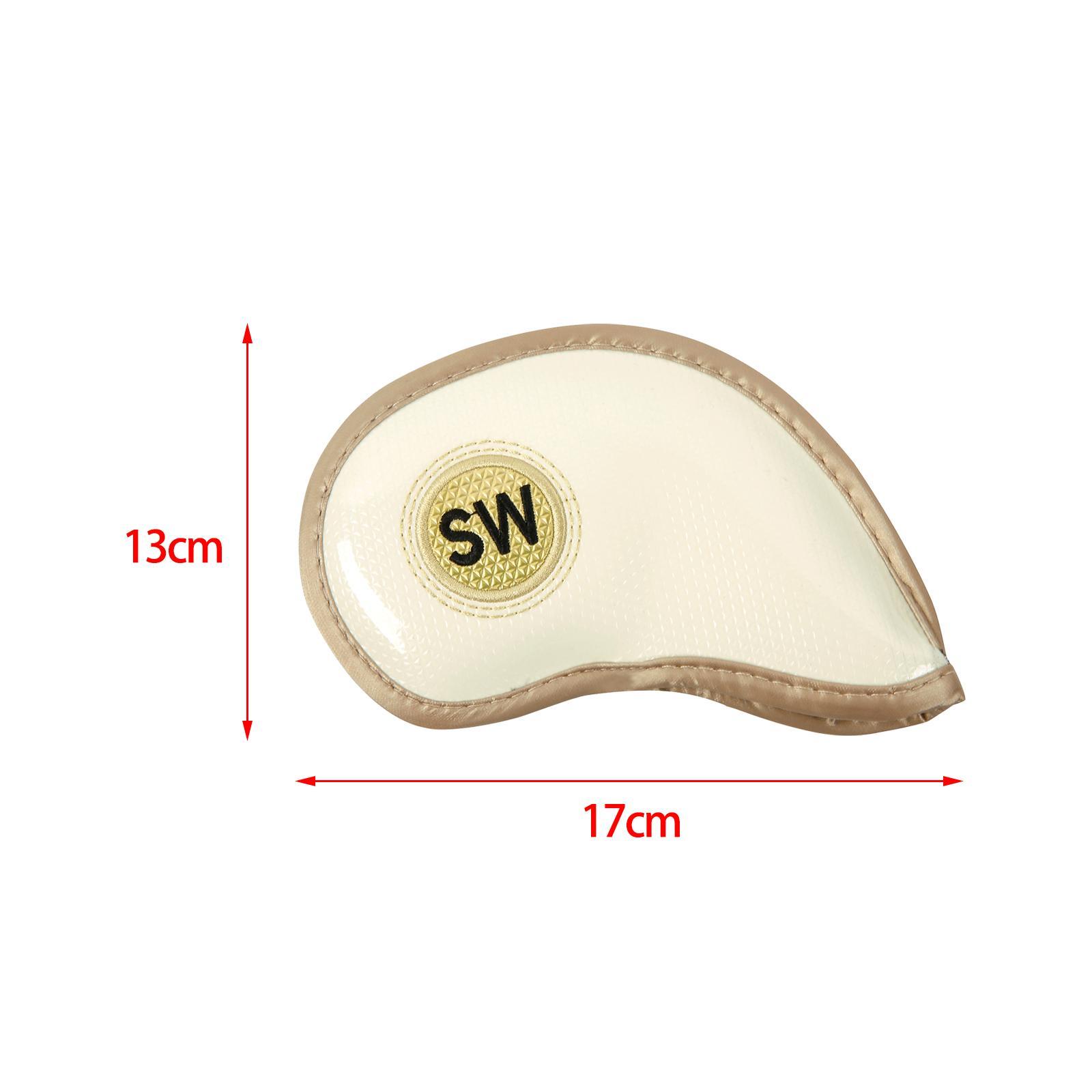 10 Pieces Iron Headcovers Golf Clubs Protector Durable for Golf Clubs Irons