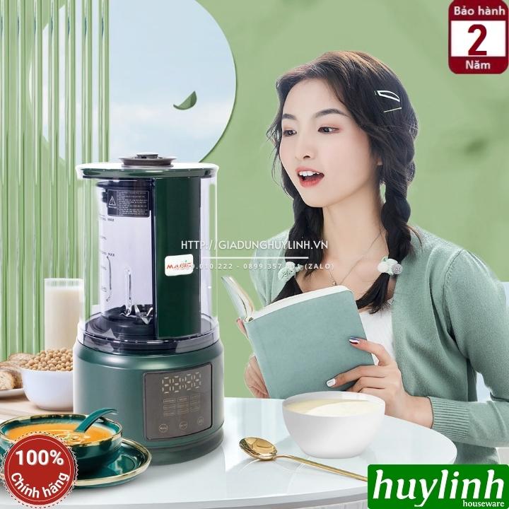 Máy xay nấu sữa hạt cao cấp Magic ECO AC-141 - 1.5 lít - 9 Menu cài sẵn - Hàng chính hãng - Có chống ồn