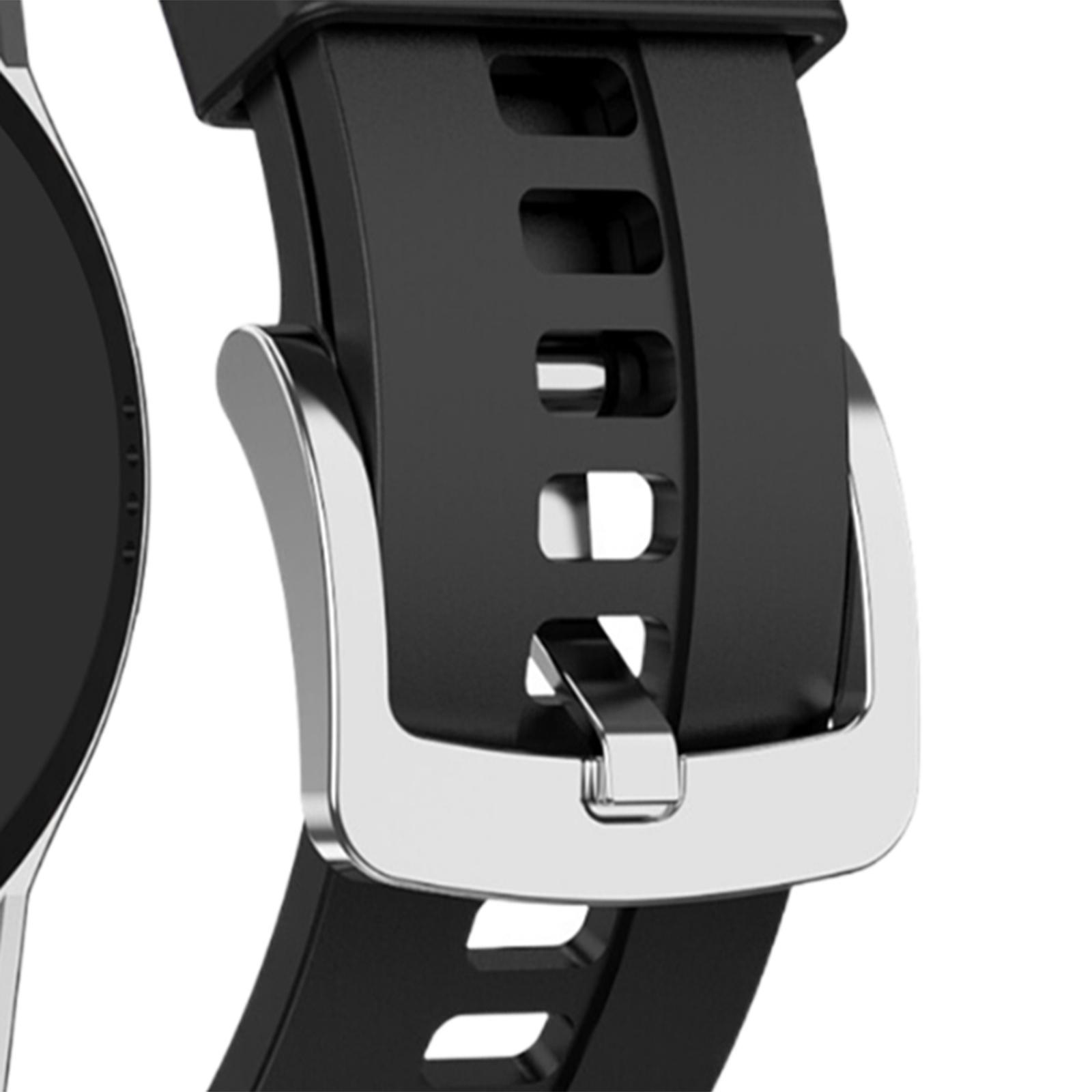 Watch with Slot Waterproof Sleep Tracking Black Rubber Strap