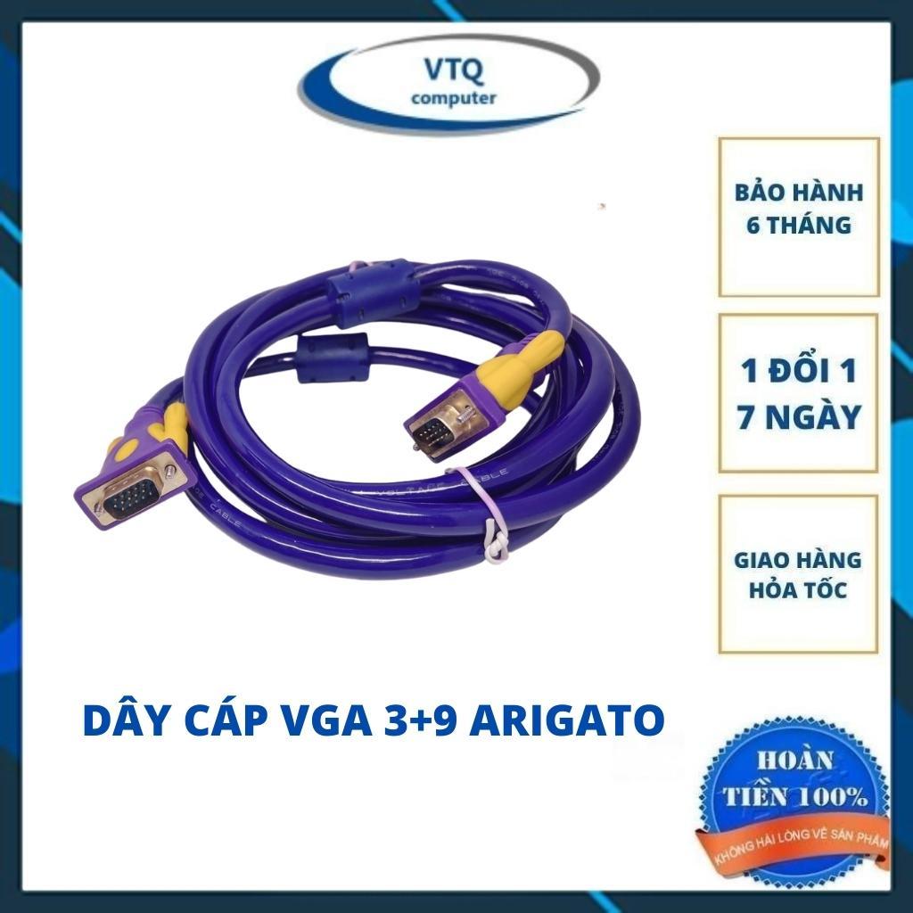 Dây VGA arigato lõi đồng 3m hàng chuẩn 3+9 ARIGATO chất lượng cao-cáp 2 đầu VGA đực xịn tốt chống nhiễu