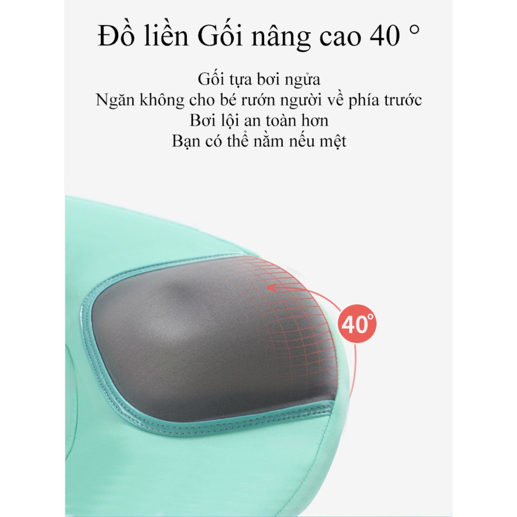 Phao bơi cho bé phao bơi chống lật phao tập bơi không bơm hơi cho bé từ 8 tháng tuổi 1 2 3 tuổi