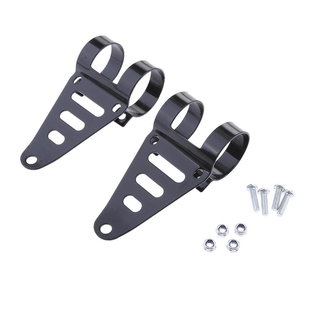 2X 1.6-1.7inch Headlight Fork Mount Bracket  Holder Fit for ATV