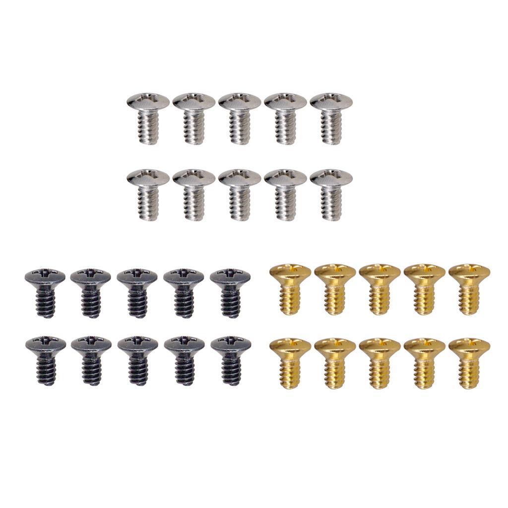 10pcs Guitar Switch Mounting Screws for ST SQ Guitar Golden