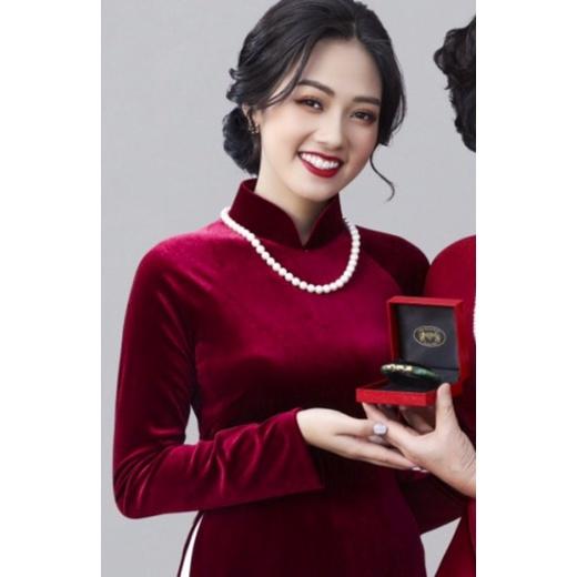 Vòng cổ hạt chuỗi mặc áo dài