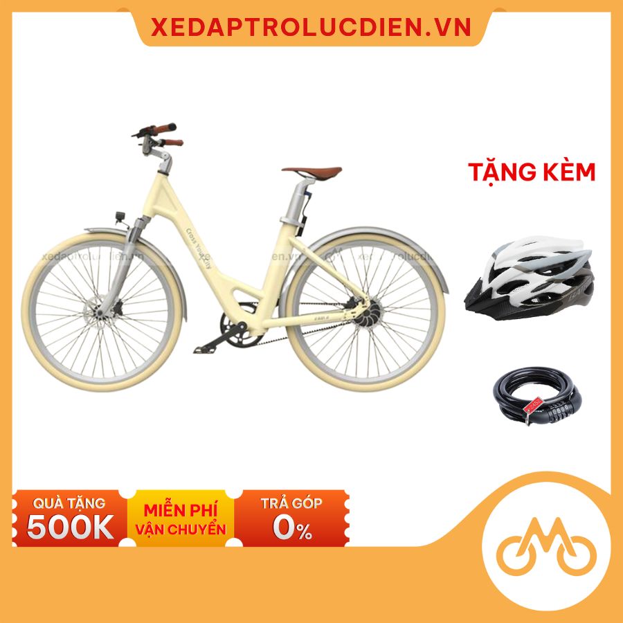 Xe Đạp Trợ Lực Điện Ado Air 28 - Xe Đạp Dạo Phố - Truyền Động Bằng Đai Carbon
