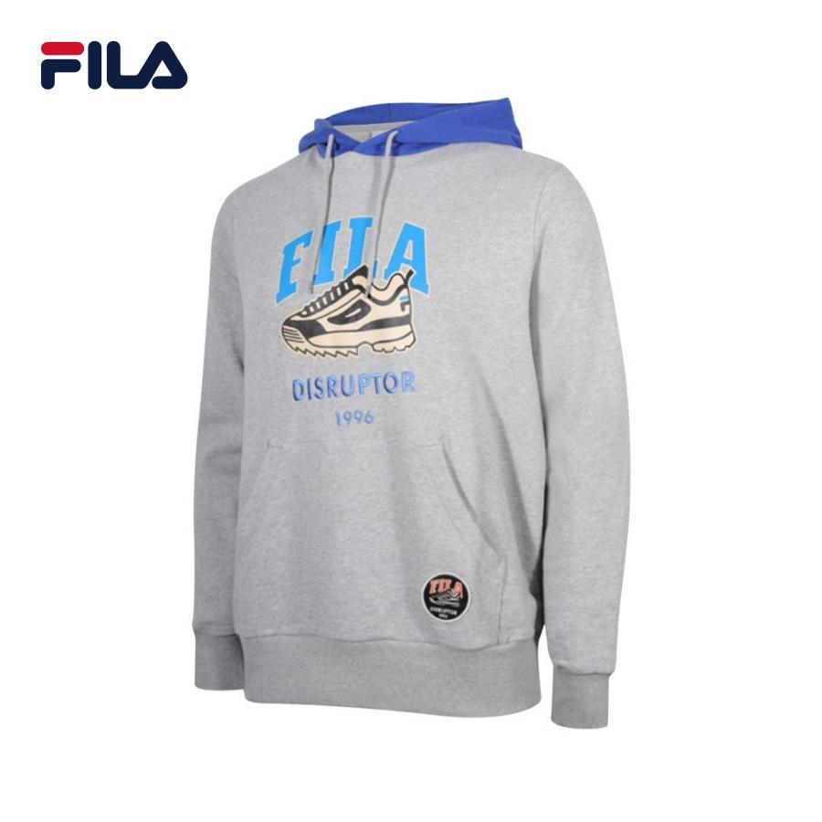 Áo khoác hoodie tay dài có nón unisex Fila Shoes Graphic Po1 - FS2POD3792X