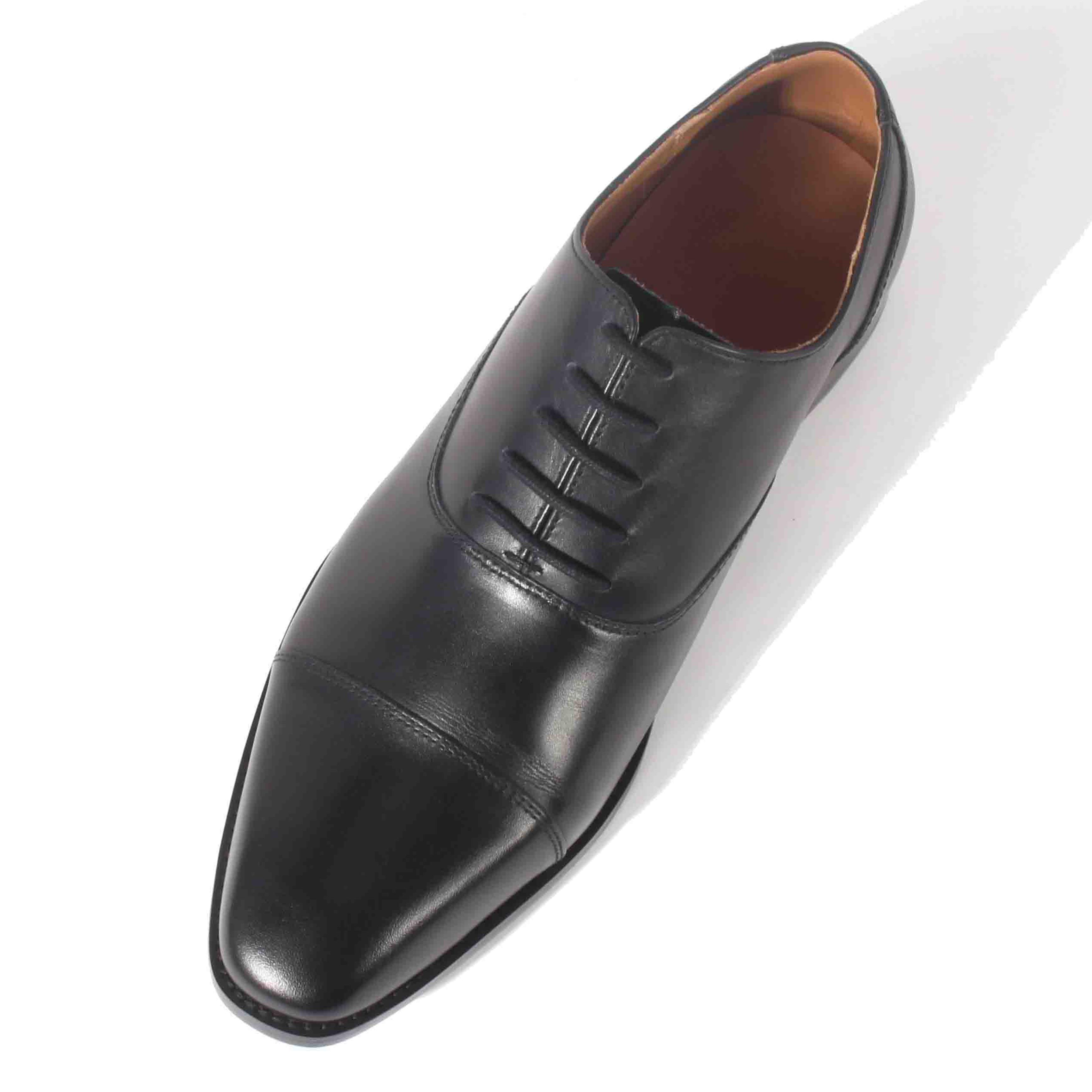 Giày Tây Nam Công Sở Banuli Da Bê Italian Dây Buộc Cap Toe Oxford H1CO4 (Da Veg Itali Mềm Dẻo, Đế Siêu nhẹ, Bảo Hành Trọn Đời)