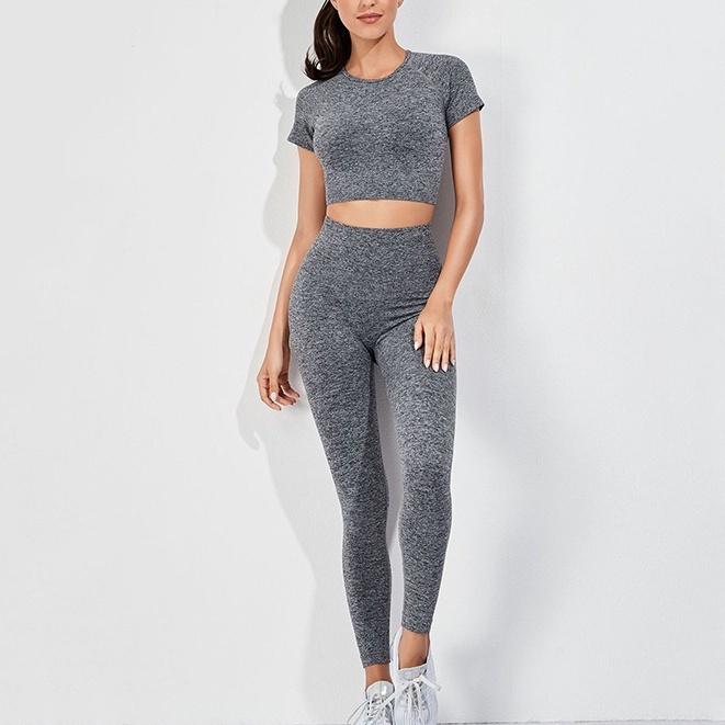 ☫❏Bộ quần áo thể thao lưng cao thời trang dành cho nữ