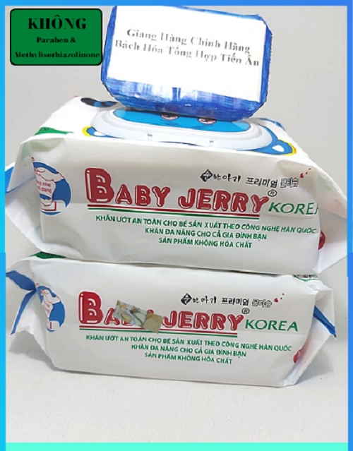 Khăn Giấy Uớt  Baby Jerry 140 Tờ