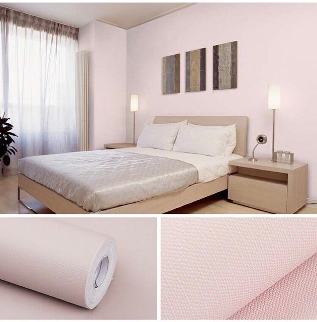 Giấy dán tường màu trơn pastel có sẵn keo khổ rộng 45cm dài 10 mét