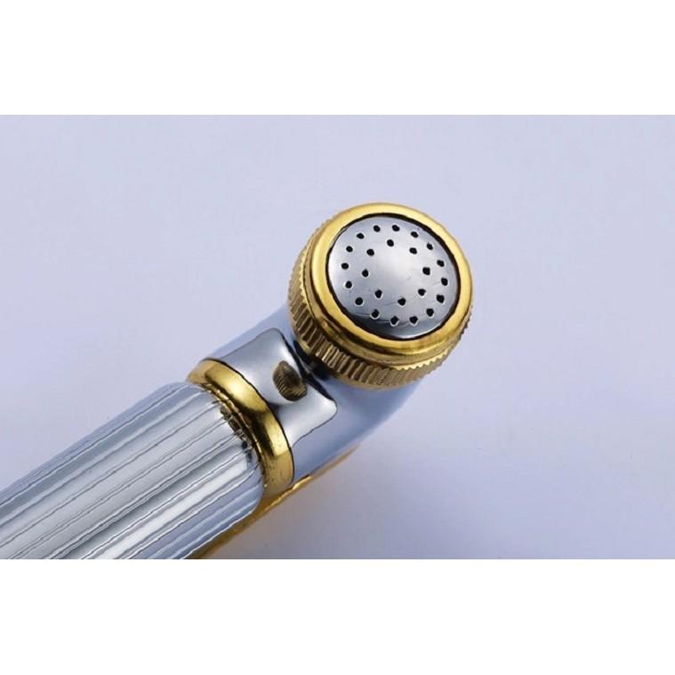 Bộ xịt vàng trắng cao cấp inox VS04 gồm đầu xịt + dây + đế cài