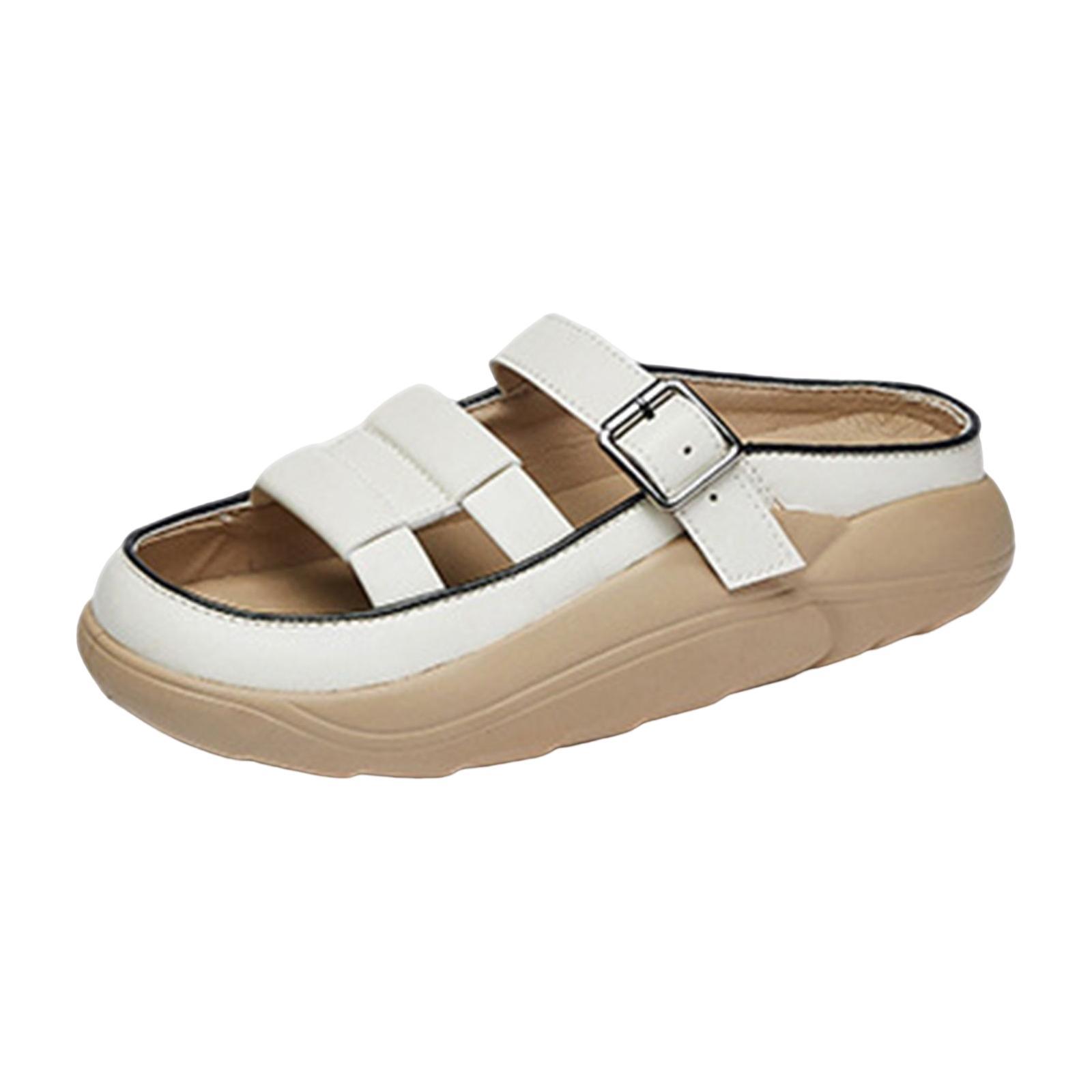 Women' Sandals Waterproof Soft Slip On Flat Sandal Floor Slides Shoes