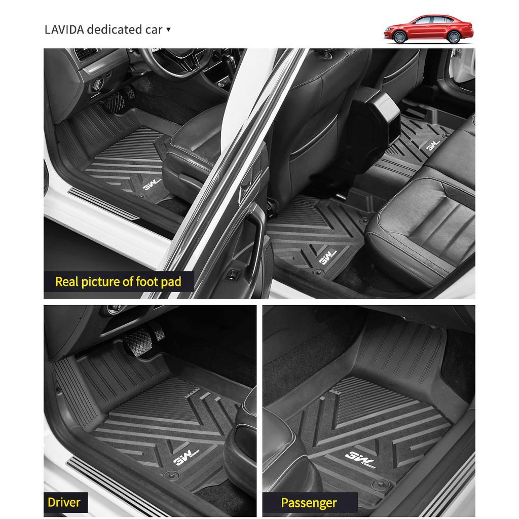 Thảm lót sàn ô tô VOLKSWAGEN POLO 2010-2018 Chất liệu TPE cao cấp, thiết kế sang trọng tinh xảo thương hiệu Macsim 3w