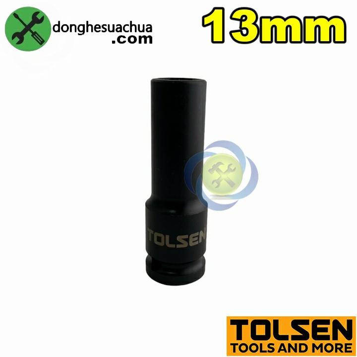 Tuýp 13mm 1/2 đen dài Tolsen 18263 loại 6 cạnh thép CR-MO