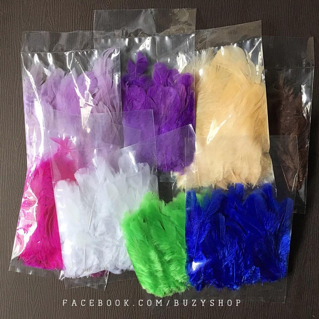 Lông gà nhuộm màu, lông vũ chụp ảnh, trang trí dreamcatcher