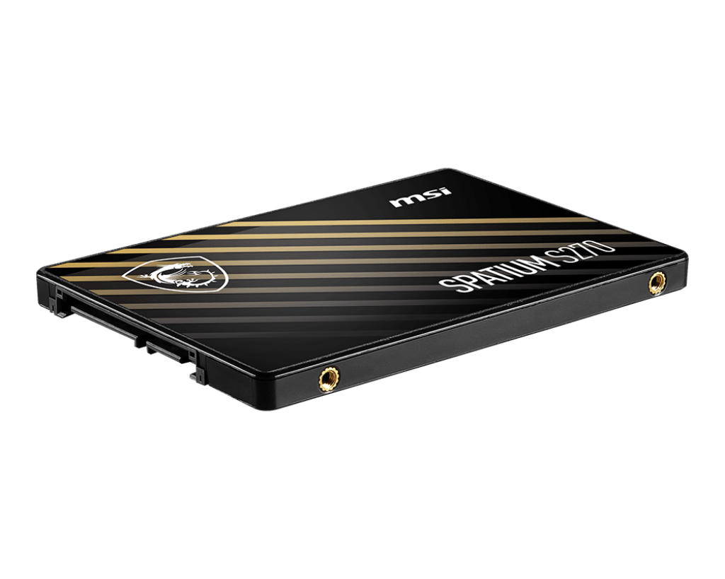 Ổ cứng SSD MSI SPATIUM S270 | Kết nối SATA III | 2.5 Inch | Read 500MB/s - Write 450MB/s | Bảo hành 3 năm | Hàng Chính Hãng
