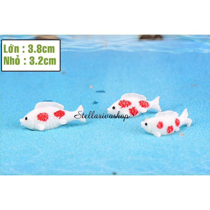 Tiểu cảnh cá koi may mắn làm terrarium/ mô hình trang trí/ hồ cá nhỏ/ thủy sinh quà tặng trang trí