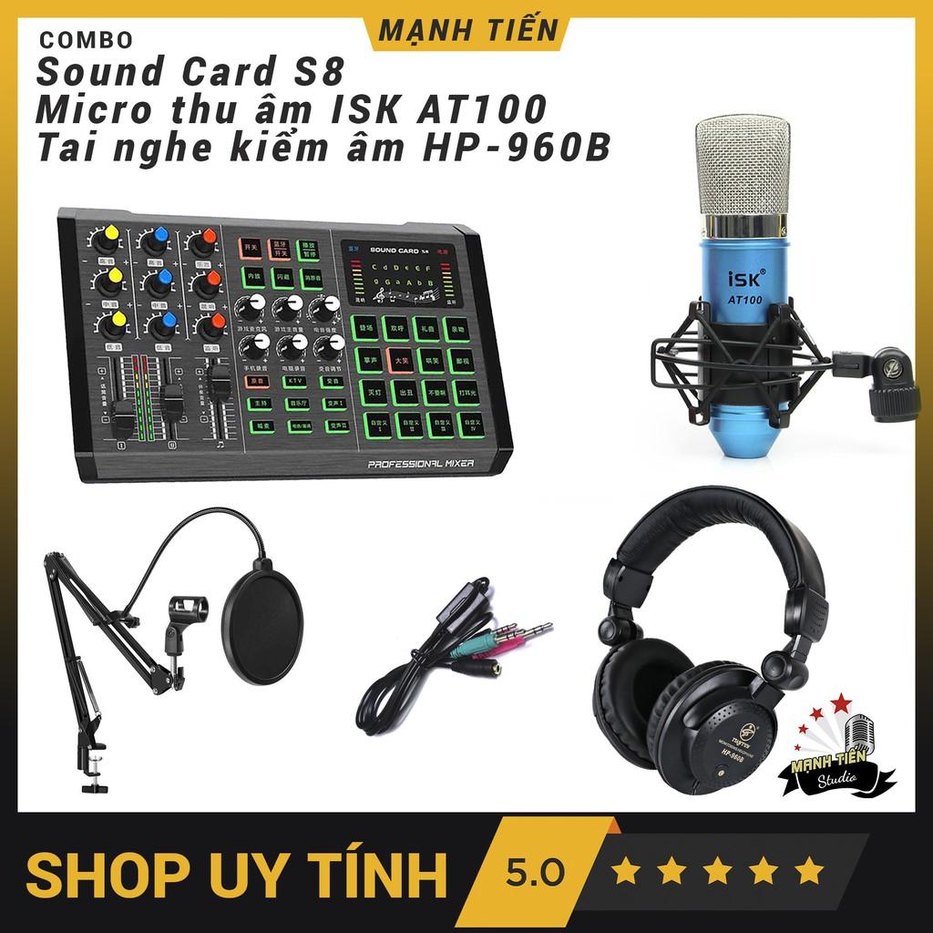 Sound card Thu âm S8 Hát Karaoke Live tream Thu Âm Thế Hệ Mới Kết Nối BluetoothAuto Tune Đẳng Cấp