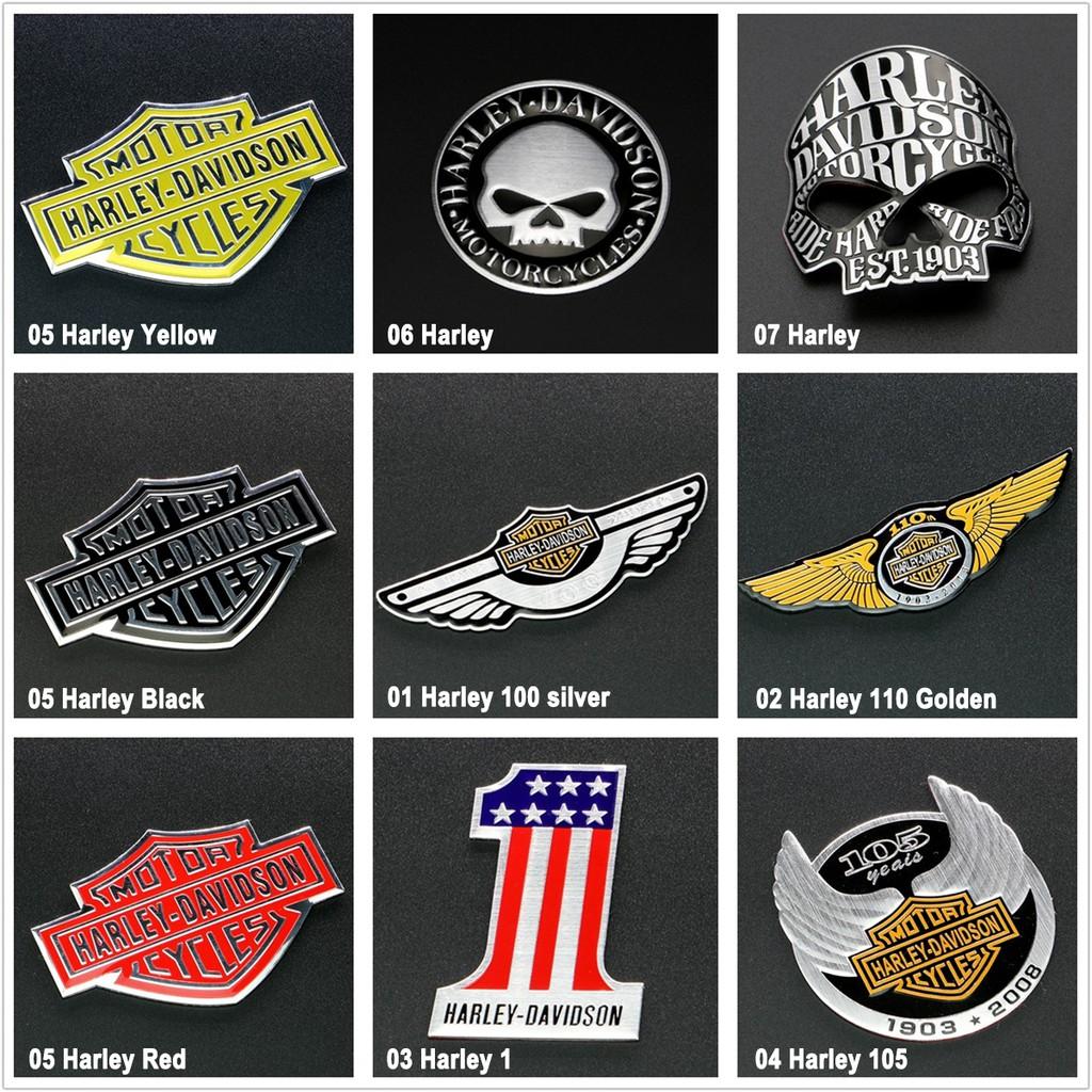 Miếng dán decal bằng nhôm cho trang trí xe máy Harley-Davidson