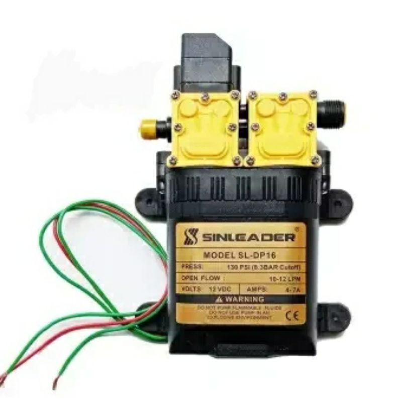 Bơm đôi Sinleader 12v dùng phun thuoc, tưới cây, phun sương, xịt xe