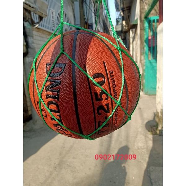 Bóng rổ Spalding TF 250 All Surface- Indoor/Outdoor- size 6 + Kim bơm bóng và túi lưới đựng bóng